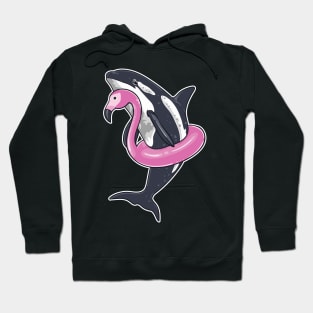 Beach Summer Pool Party Men Women Kids Funny Orca Flamingo Hoodie